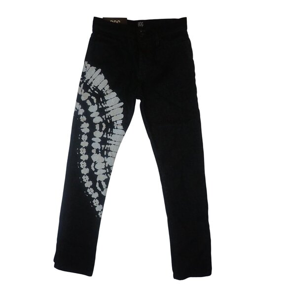 BDG Mens Skinny Jeans Black & White Tie-Dye 30W 30L New Urban Outfitters - Picture 1 of 7